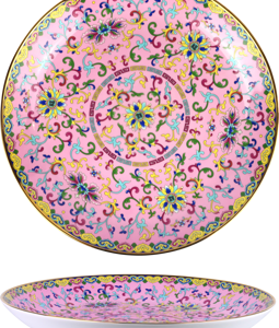 9556 COUPE D'OBJET CHINESE FLOWERS